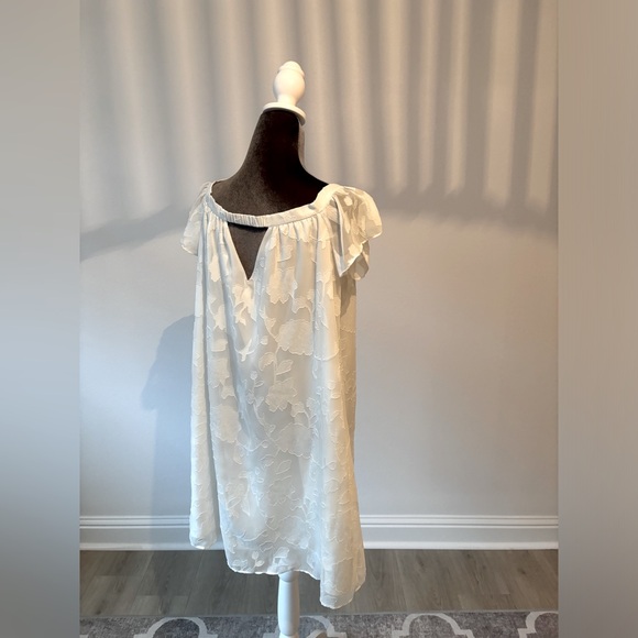 Cooper & Ella White Shift Dress Size M - Picture 6 of 11